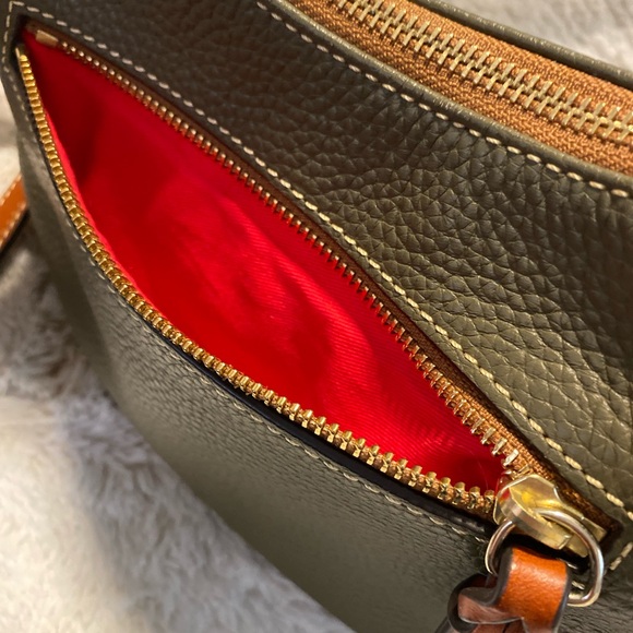 Dooney & Bourke Green Leather Shoulder Bag - Picture 8 of 10